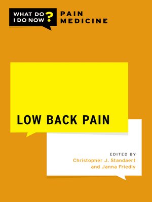 cover image of Low Back Pain